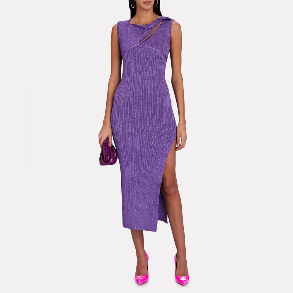 Aknvas Sevrine Cutout Rib-Knit Maxi Dress